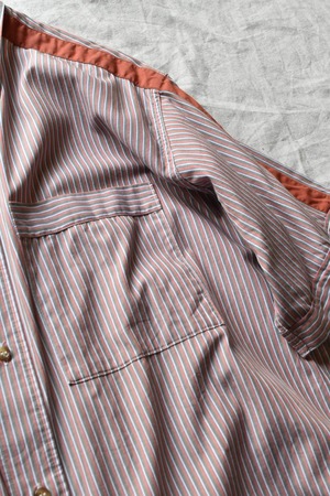 “PIERRE CARDIN” Orange line S/S France made shirt