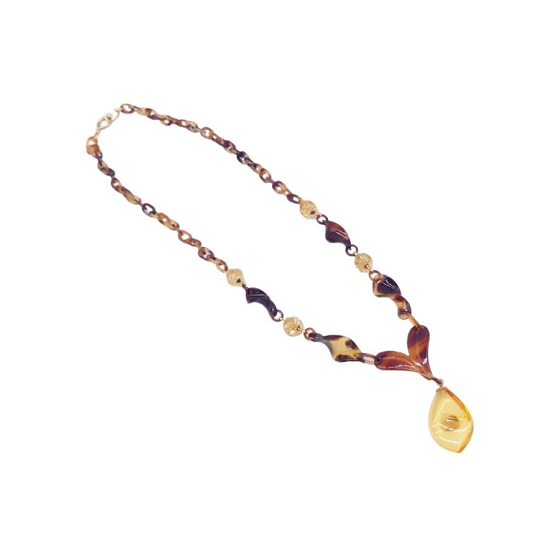 べっ甲 ネックレス (N-226) | べっ甲アクセサリー「なにわべっ甲