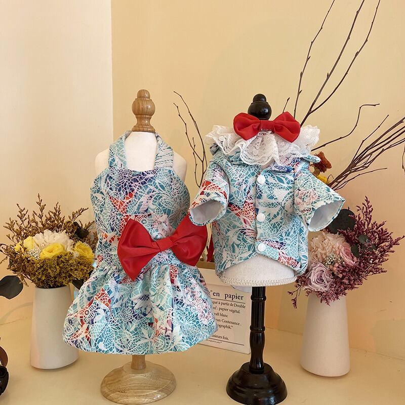 大型犬もOK おそろいコーデができる!夏のドレスとタキシード