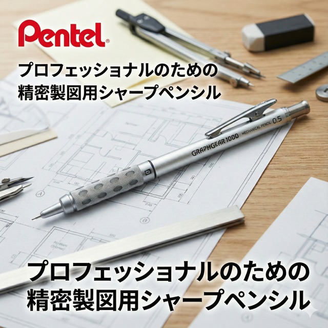 ぺんてる シャープペン グラフギア1000