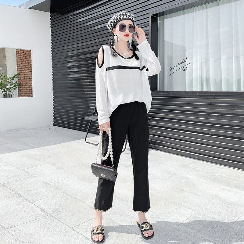 Tシャツ レディースサマールーズストラップレスシフォントップス 大きめサイズ 夏物 ミックスインファッション82591301712