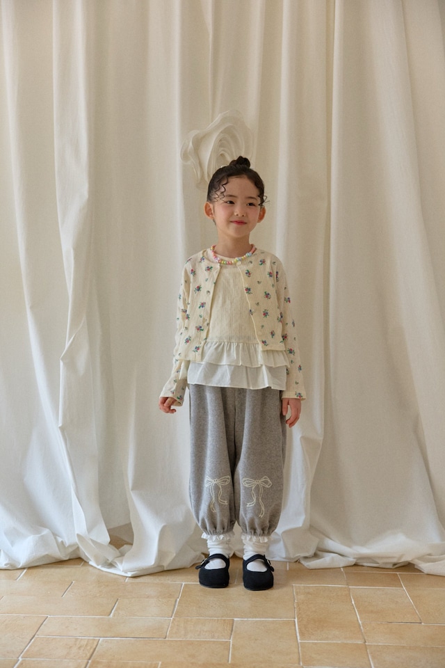【1/26〆予約】<berryberry> Flower cardigan set
