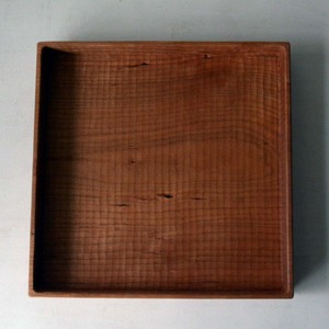 堀宏治 さくら深四角盆 正方形（26-010-B）