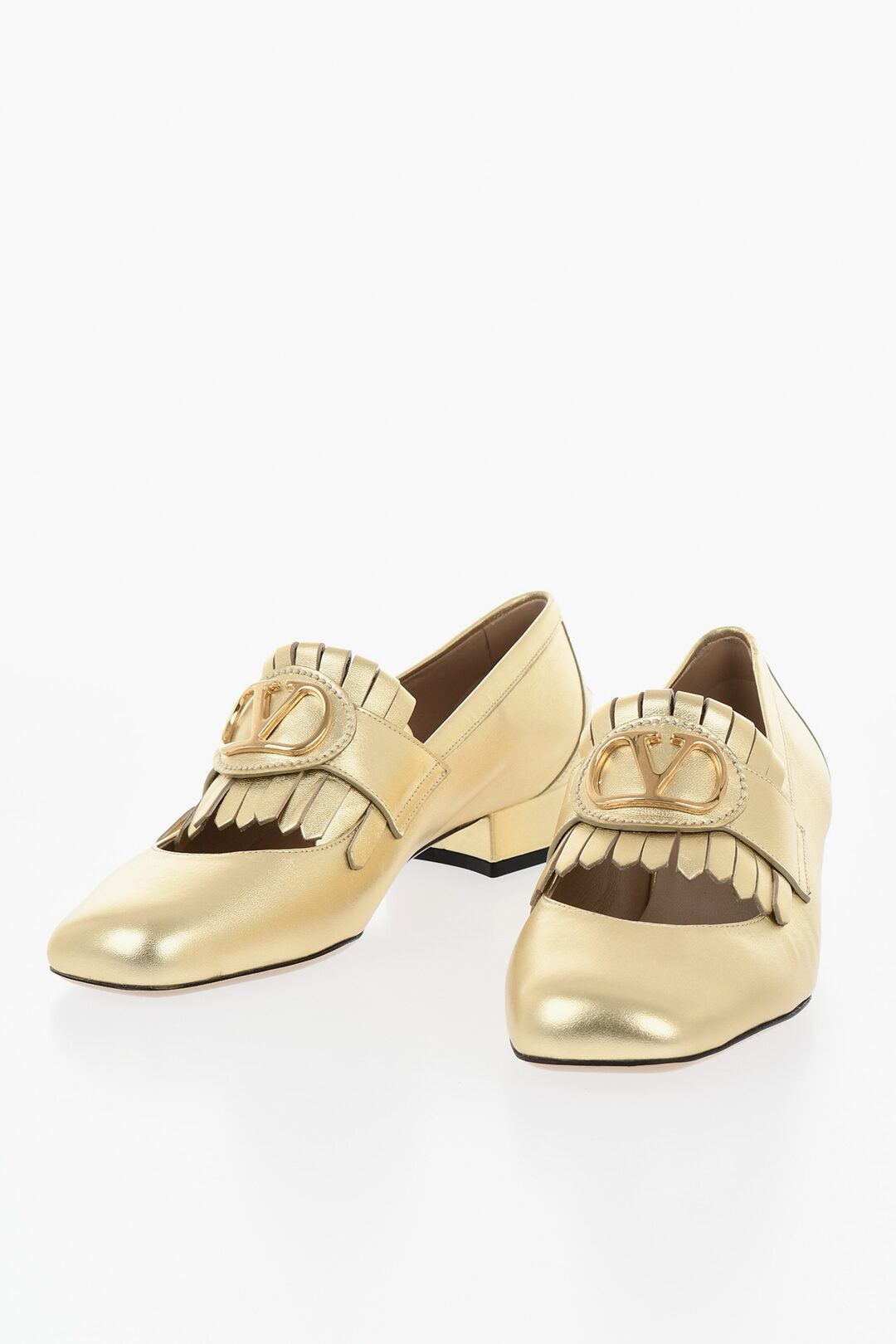 VALENTINO ローファー レザー・カーフレザー