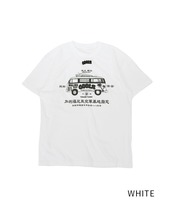 COOLA BUS プリントルーズTシャツ (WHITE)　CQ-44106