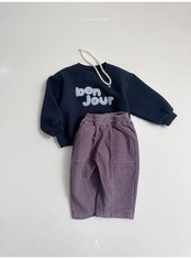 〖取寄〗韓国子供服 / 26winter / atomeme / ボンジュールトレーナー / キッズ *S~XL*