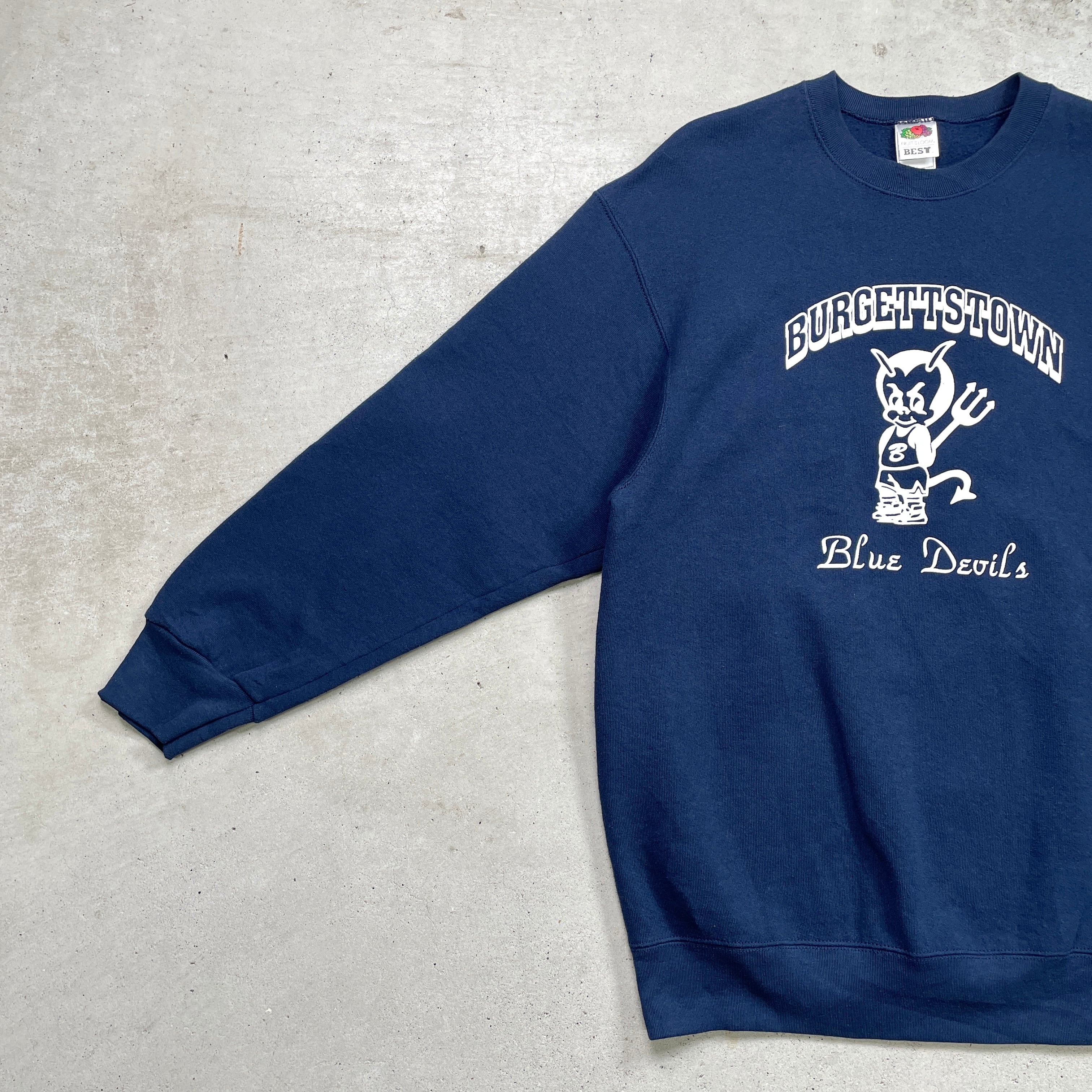 ジャンポールゴルチエ スウェット ロゴ ネイビー プリント 古着 M Jean