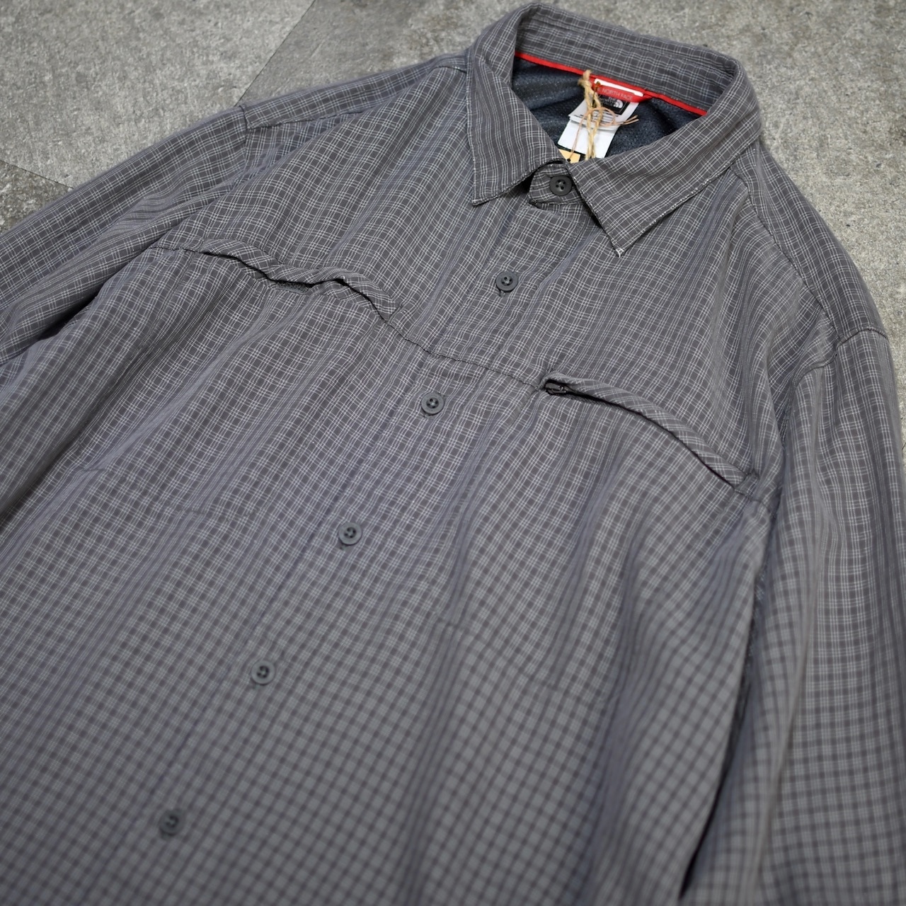 THE NORTH FACE rayon blend check shirt