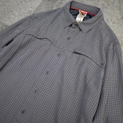 THE NORTH FACE rayon blend check shirt