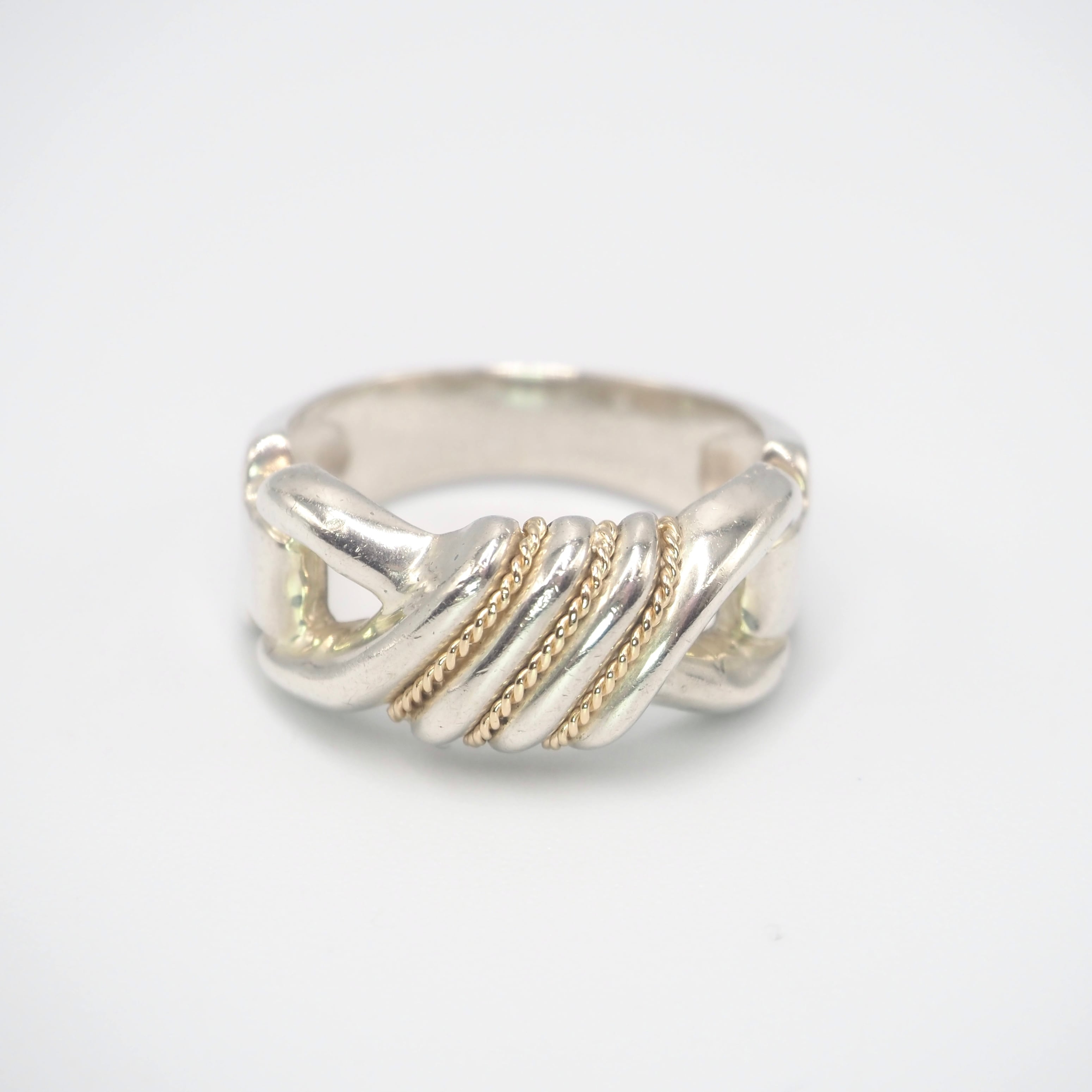 Tiffany&Co. 約19号 ナイフエッジ リング シルバー925 ティファニー