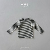 韓国子供服 / LALALAND / 26Autumn / ベベ ストライプ もちもちTシャツ / 秋服 / ベビー *6M~18M*