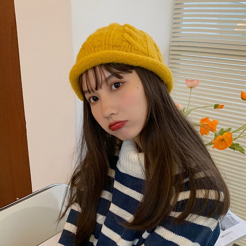 オータムウィンターニットウール 帽子 大人ガーリー スウィート キュート カジュアル 秋物 冬物 ブラック・アイド・ピーズ76991256652