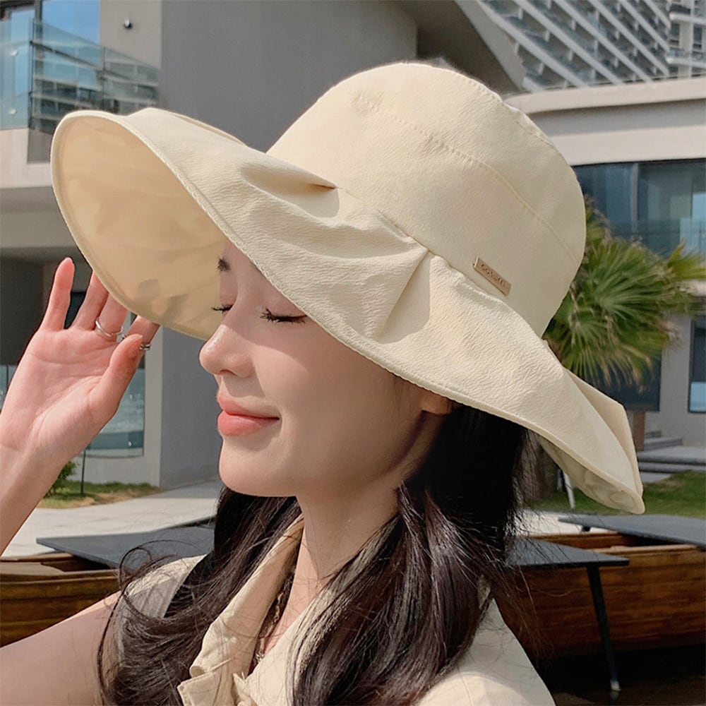 バックリボン バケットハット レディース 春夏 帽子 ビーチ かわいい 大人 きれいめ リゾート おしゃれ アウトドア UV対策 大人可愛い 大人女子