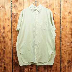 60s70s brooks brothers ヘリンボーン 半袖 コットンシャツ 16 1/2 /6ボタン ブルックスブラザーズ
