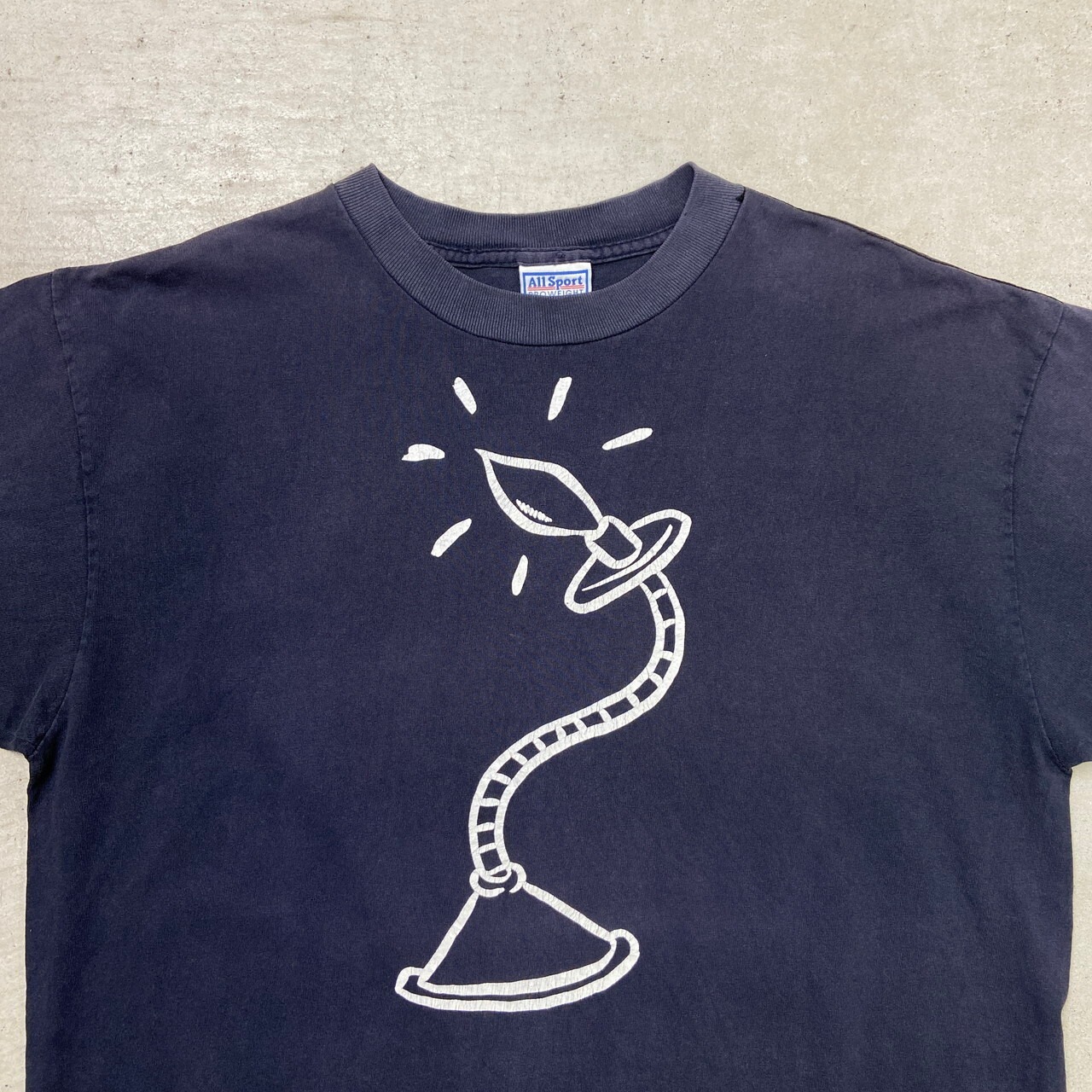 90年代 USA製 All Sport スタンドライト アート プリント Tシャツ 