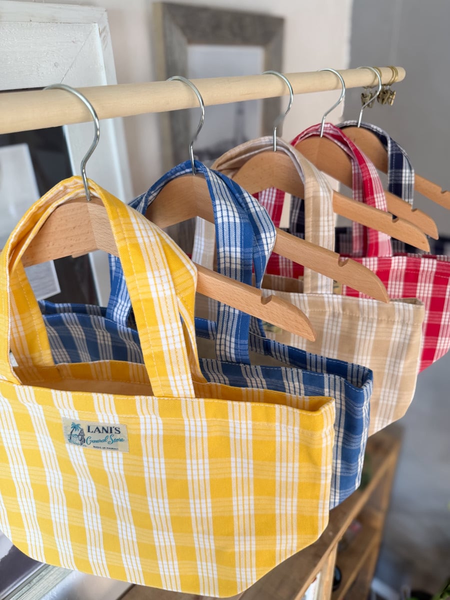 【LANI'S General Store】Palaka mini Tote Bag