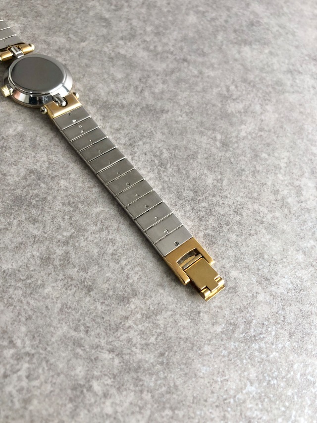 Christian Dior クリスチャン ディオール 腕時計 シルバー×ゴールド ステンレススチール 3025クウォーツ vintage ヴィンテージ オールド h2x5fz
