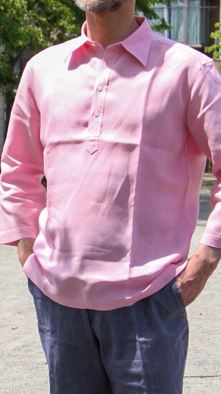 プルオーバーシャツ（violet　pink）