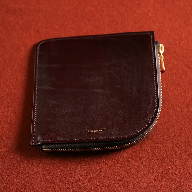 【BURGUNDY】 L ZIP SHORT WALLET　 バーガンディー　Lジップウォレット