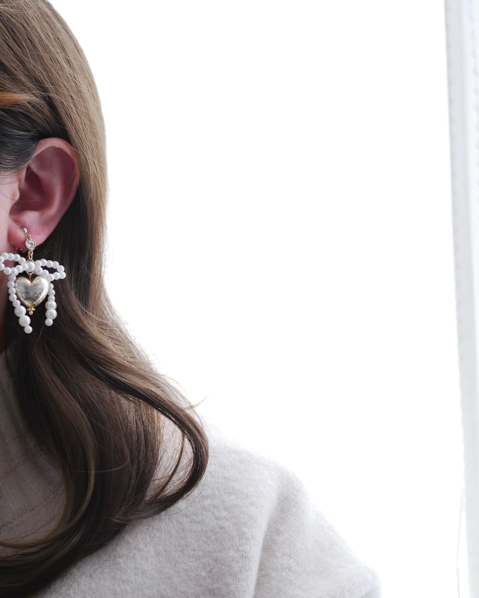 [Alice様お取置]アンティーク風アリッサムのピアス・イヤリング [送料無料]アンティーク時計風ピアス[大人気モチーフ