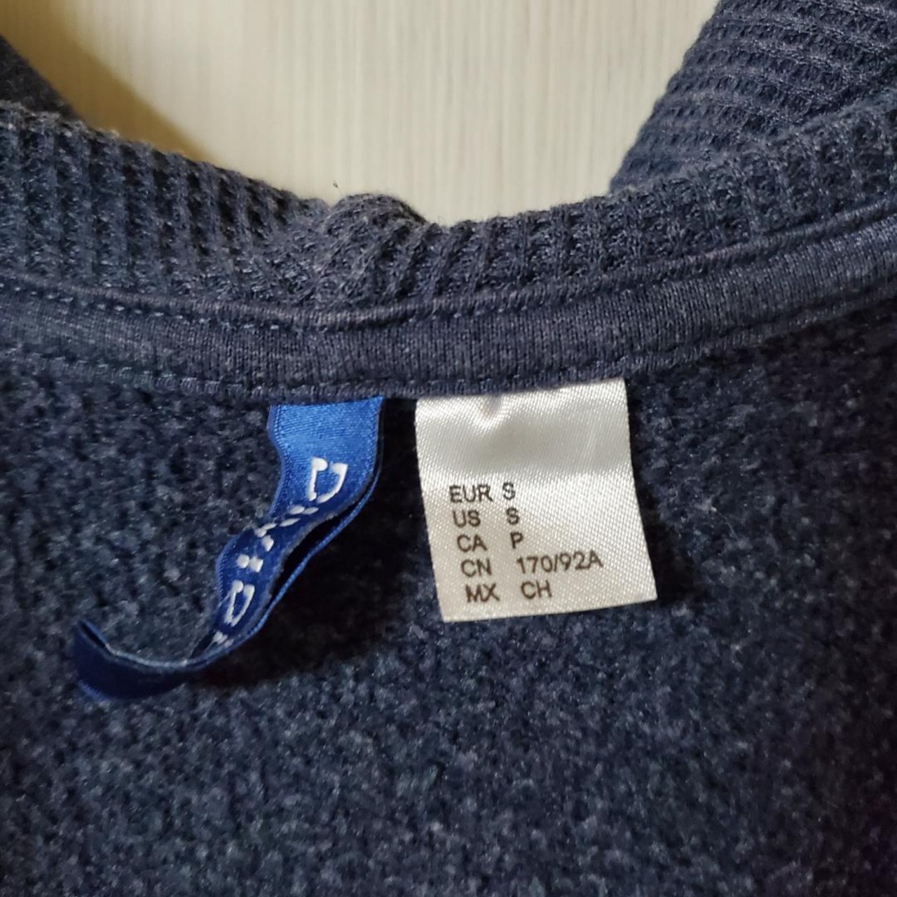 【USED】H&M　裏起毛　ネイビー　暖か素材