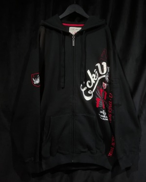 【WEAPON VINTAGE】"ECKO UNLTD" Logo Patch Design Loose Zip Up Hoodie