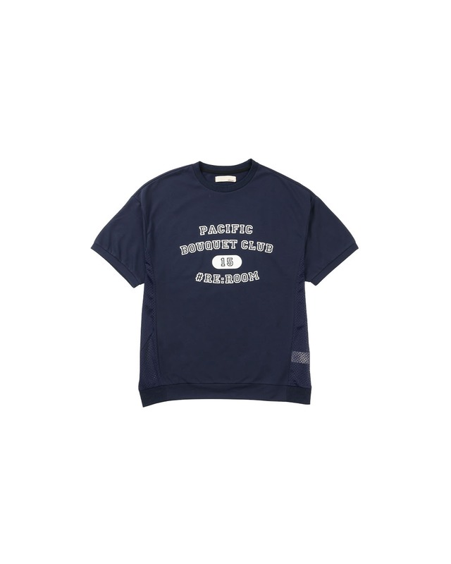 【#Re:room】MESH SWITCHING SWEAT T-SHIRT［REC913］