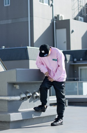 HELLO CREWNECK SWEAT #PINK