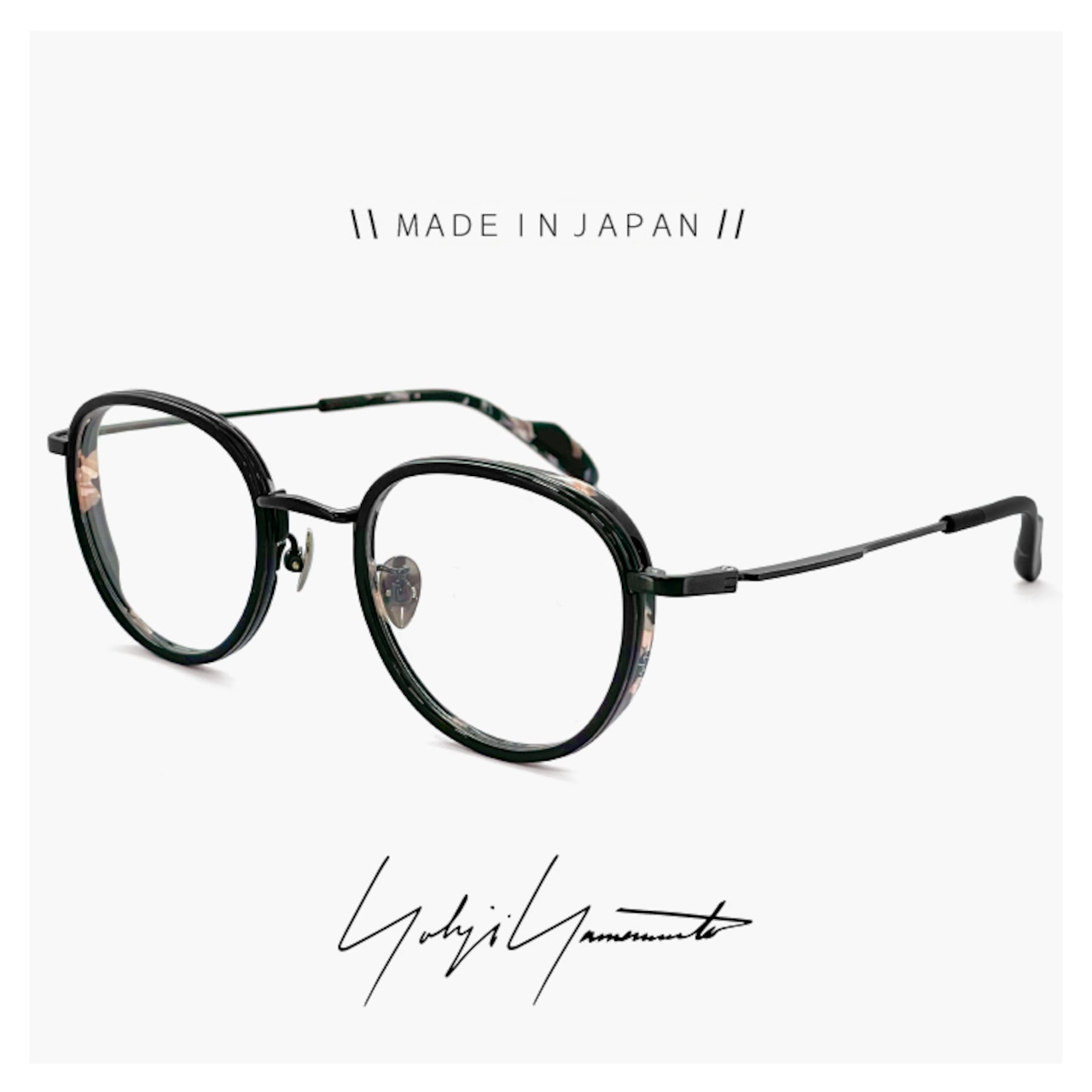ヨウジ ヤマモト メガネ 日本製 19-0084 2 c02 49mm Yohji Yamamoto 