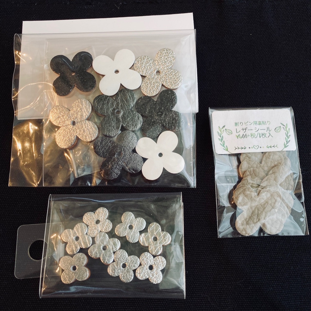 【オンライン特別価格☆作ってみよう♪自分だけのオリジナルトートバッグ】トートバッグキット(花色モノトーン） - 2