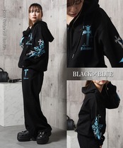 ◆クロスデザイン ZIPパーカー◆wi-423032