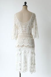 floral lacy mini dress