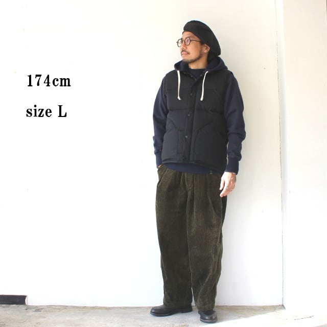 Graphpaper × ZANTER DOWN VEST ブラック Graphpaper ”Zanter” for Graphpaper Down Vest