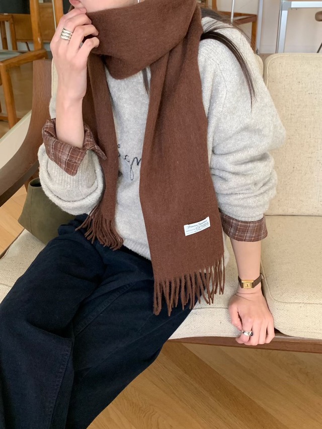 (予約) signature / Takeul wool muffler 5color