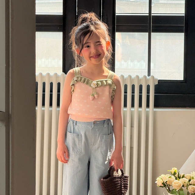 【5/12〆予約】<ninibello>  Heart berry knit
