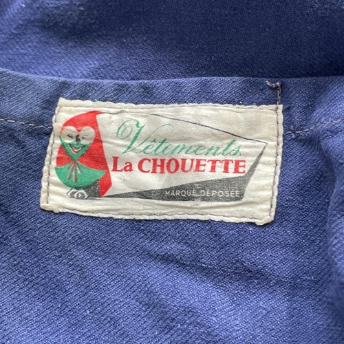 50-60s La CHOUETTE 刺繍タグ フレンチワークジャケット 詳細写真2