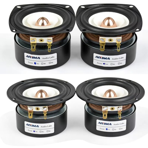 スピーカーユニット 3インチ 78mm 15W 2個 ラウンド スクエア 8Ω 4Ω フルレンジ
