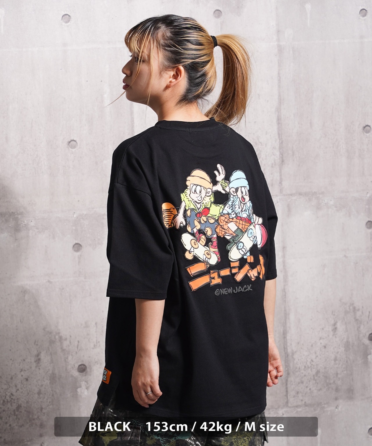 ◆NEW JACK クレヨンタッチ イラストTシャツ◆gt-6802252