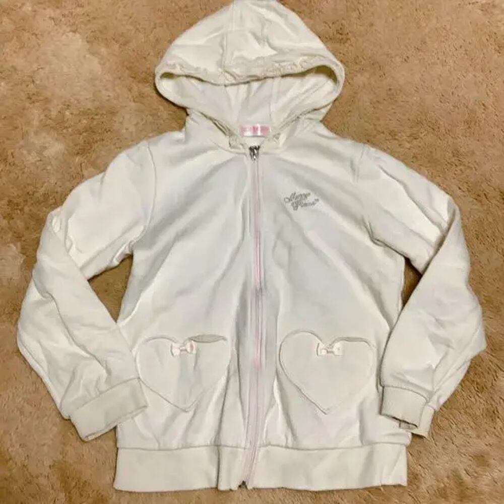 女性用カワイイラブジャケット,y2kアウター,冬服,白いコート 女性用カワイイラブジャケット,y2kアウター,冬服,白いコート