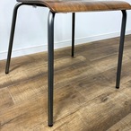 JOURNAL STANDARD FURNITURE CLIO CHAIR ジャーナルスタンダードファニチャー クリオ チェア ダイニングチェア アームレスチェア ヴィンテージ ナチュラル ブラウン 木目  アーバンインダストリアル プライウッド【中古】【200サイズ】