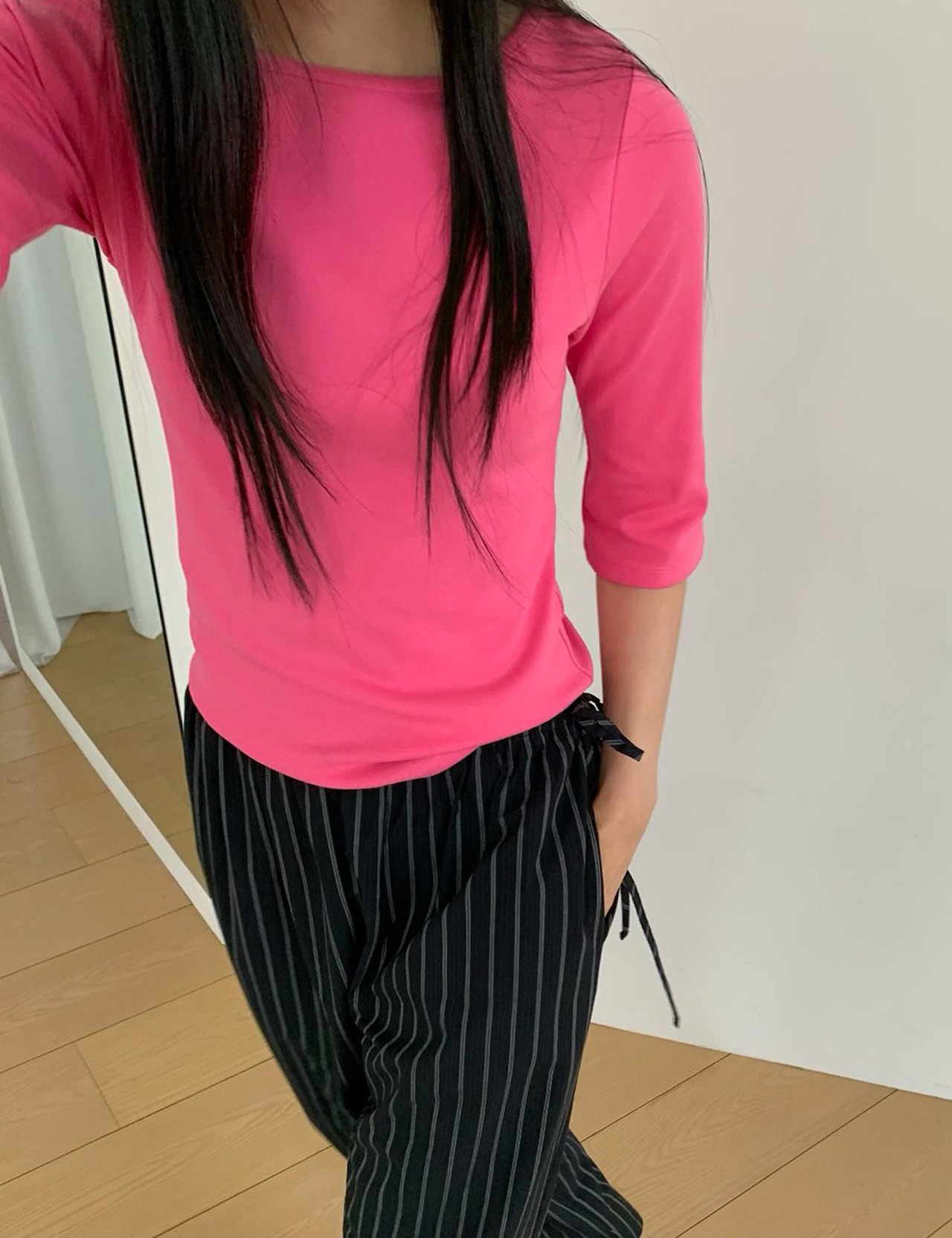 【新作5％OFF・3日間】Three-quarter sleeve Tops_5colors