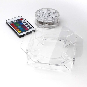 【努力特価】フィギュアステージ ライトアップベース AB1タイプ LEDBASE-RGBR セット