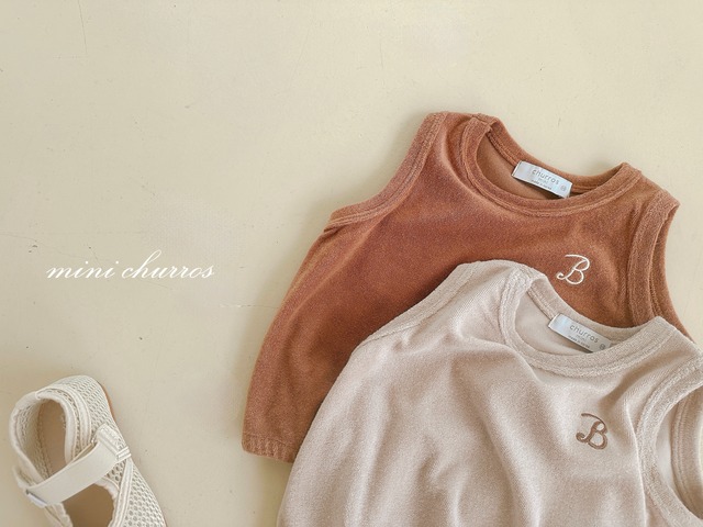 【即納ラス1】minichurros / linen tank