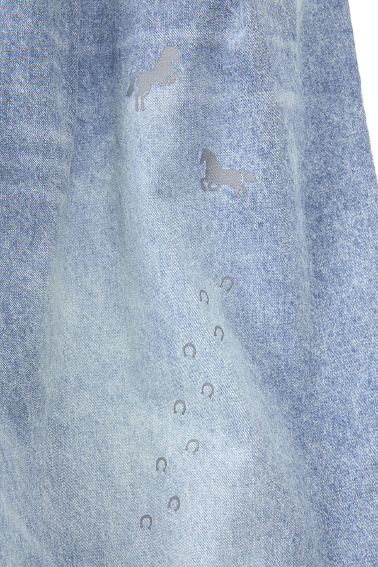 アウラアイラ AULA AILA GRAFFITI DENIM PANTS