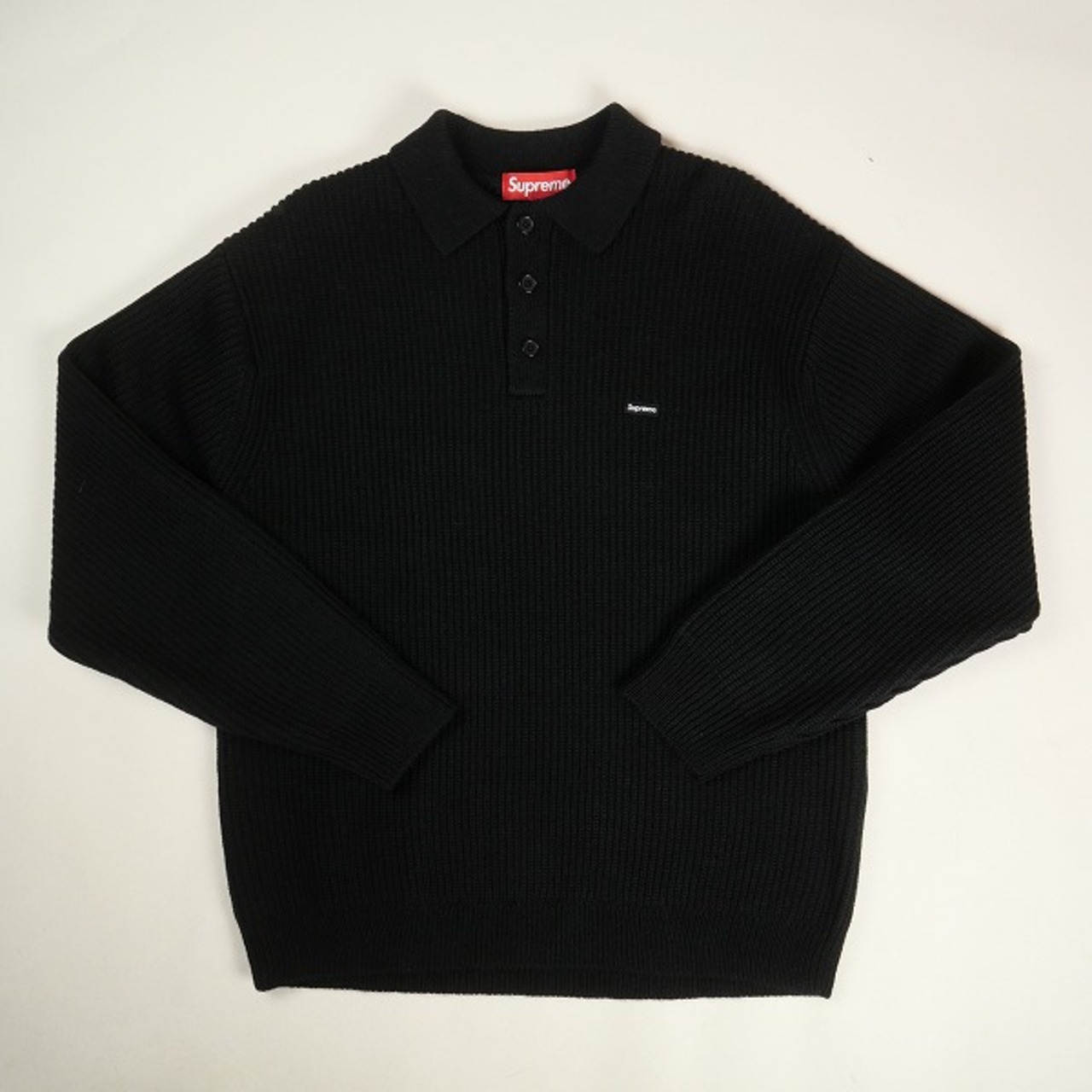Size【S】 SUPREME シュプリーム 23AW Small Box Polo Sweater Black  