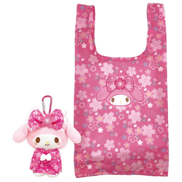 ぬいぐるみエコバッグ 桜着物マイメロディ(0903621)