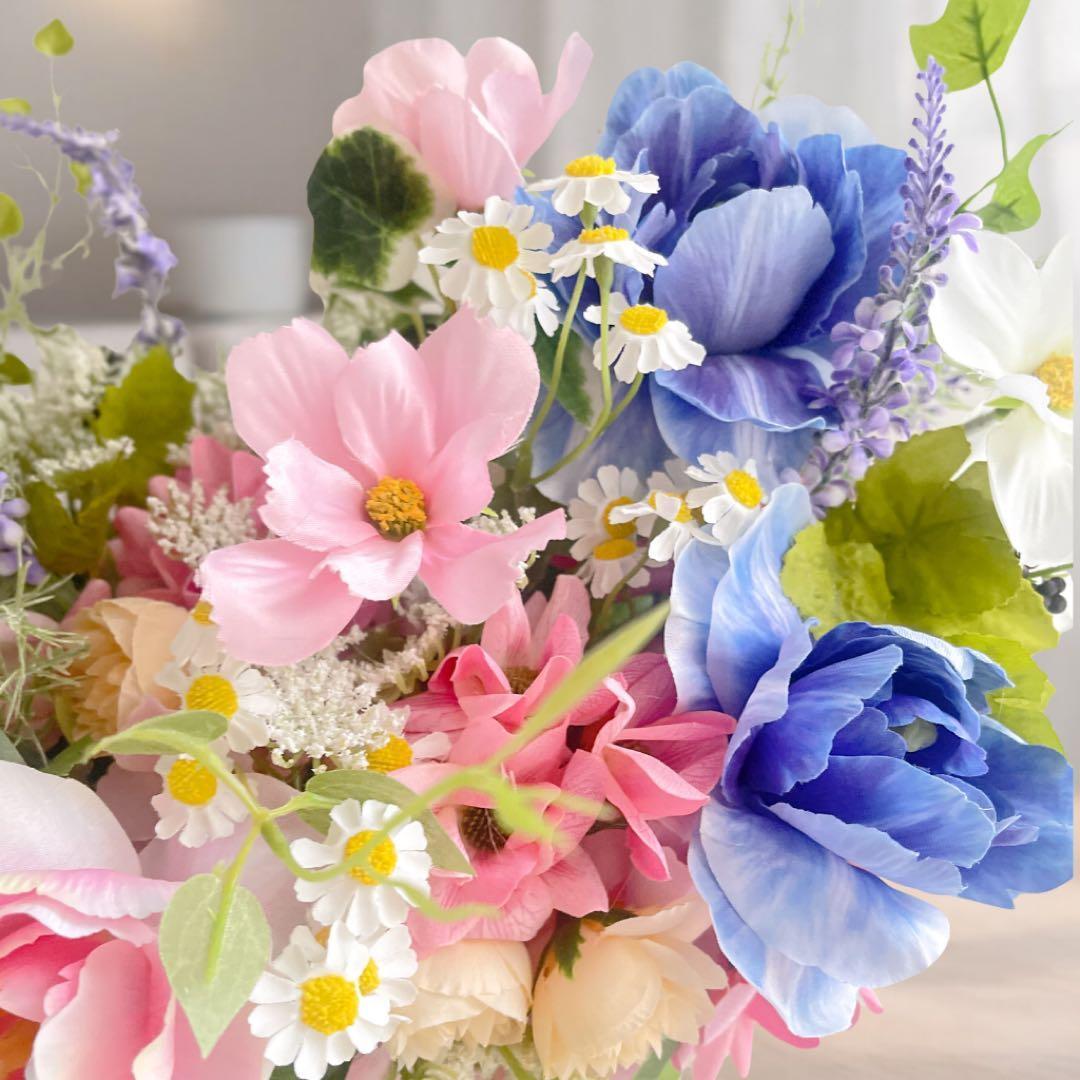 光触媒フラワー】春の息吹を感じる チューリップのアレンジメント 退職