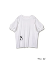 【直営限定ITEM】タックスリーブペイントTOPS (WHITE)　CQ-48013H