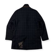 美品 Crocodile クロコダイル 尾州生地 BISHU ビシュウ ウール コート ジャケット サイズ L /メンズ