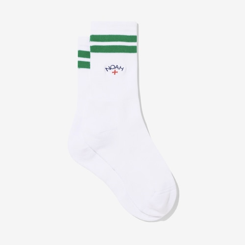 Two-Stripe Sock(White/Green)